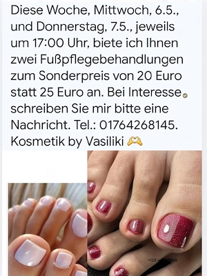 Fußpflege Kosmetik 