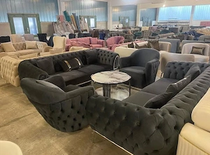 neu Sofa Set inkl Elektro Kamin und Couchtisch 