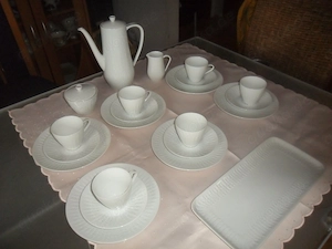 Hutschenreuther Apart weiss  Kaffeeservice   kompl 6 Personen  