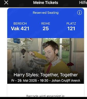 Harrys Styles Tickets