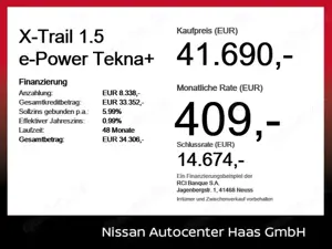 Nissan X-Trail 1.5 e-Power Tekna+ Pano+20''+Navi+Bose