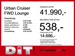 Toyota Urban Cruiser FWD Lounge Klima Kamera Sitzhzg Bild 3