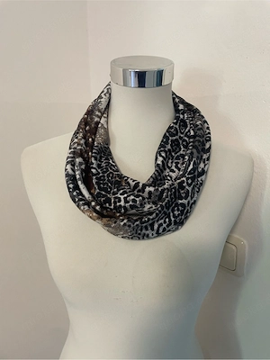 damen loopschal leoparden optik 