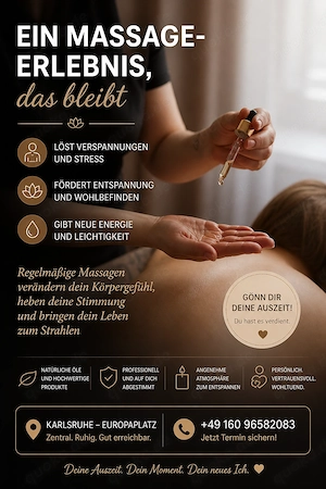 Massage in Karlsruhe   Zeit zum Wohlfühlen