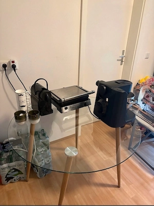 Moderner Glastisch (Rund,   108 cm)   Top Zustand in Fürth