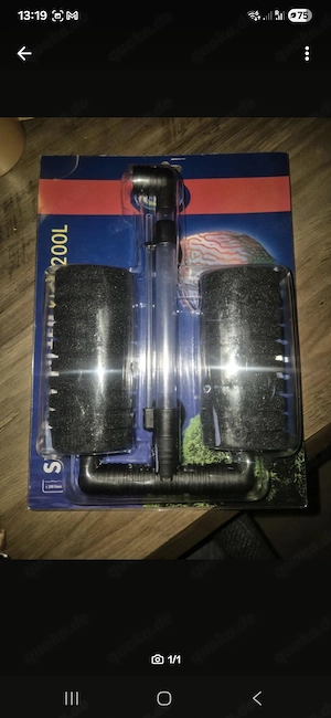 Ich verkaufe Innenschaumfilter Doppelt NSF-200 Liter