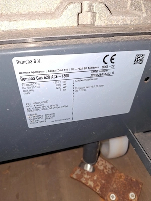1300 KW Remeha Brennwertkessel Heizung mobile Heizzentrale Gasheizung