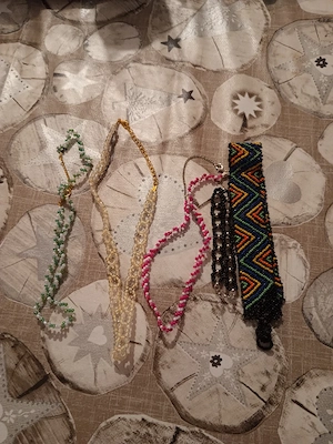 modeschmuck Set 4 ketten 1 Armband 