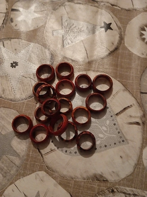 modeschmuck 17 Holz-Ringe 