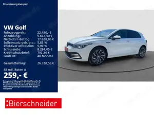 Volkswagen Golf 8 1.5 TSI Style 17 LED+ ACC NAVI SHZ