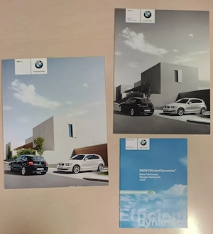 Broschüre bzw. Prospekt BMW 1er (2008) + Preisliste + Broschüre Efficient Dynamics