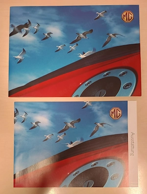 Broschüre bzw. Prospekt MG F (EO1675-B) + Ausstattungsliste MG F (EO1676-B)