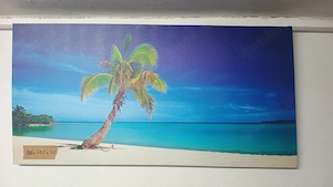 Keilrahmenbild Karibik - 100 x 49,5 x 3,5 cm