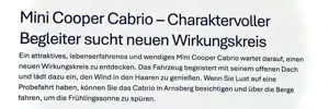 MINI Cooper Cabrio
