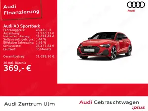 Audi A3 Audi A3 Sportback S-Line TFSI qu 19 AHK HuD PANO