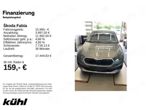 Skoda Fabia 1.0 TSI Tour Lenkrad heizbar,LM16,Kamera