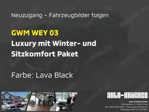 GWM WEY 03 Luxury 4WD mit SD / Winter-P. / 5 J G