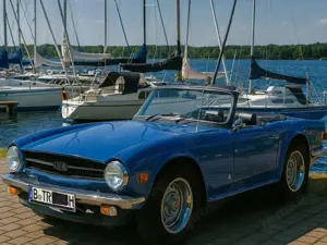 Triumph TR6 in seltener TR6 Originalfarbe "french blue"