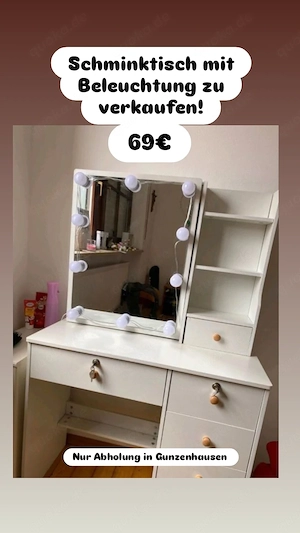 Schminktisch mit Beleuchtung 