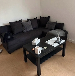 Neuwertige Couch mit Schlaffunktion kaum benutzt!