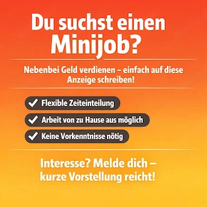 Nebenbei Geld verdienen - Minijob von Zuhause
