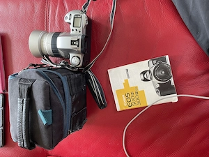 Canon EOS 500 N Kamera, Schwarz Silber, 28-80mm Bild 2