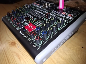 Multitalent Powermixer 6 Kanal 2x 300WATT BT USB PC Rec Aufnahme auf USB PA DJ Bühne Bild 3