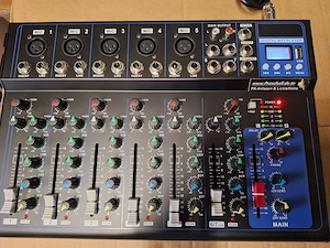 7 Kanal Mixer zum ansteuern von Aktiven Boxen & Endstufen PA DJ Home Studio Bühne