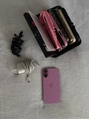 iPhone 16 128gb pink   mit Zubehör   wie neu