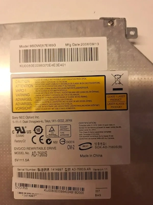 Acer Aspire DVD Writer SN 208   gebraucht, funktionsfähig Bild 2