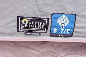 Active Leisure Tunnelzelt Camping Zelt 4 Personen top Vorzelt Baumwollzelt