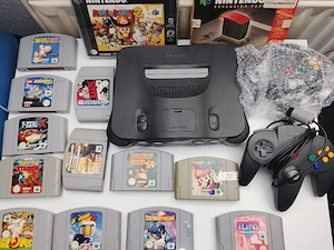 N64 Konsole + Expansion Pak + Spiele und 2 Joysticks