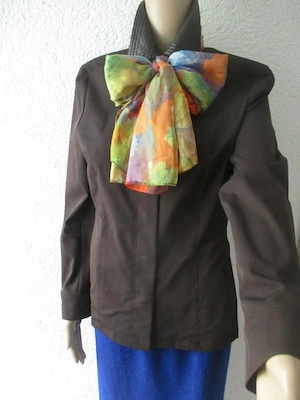 NEU Original VINTAGE Anzug Kostüm Blazer Jacke HAMMER Gr. 36- 38  S schoko braun Bild 4