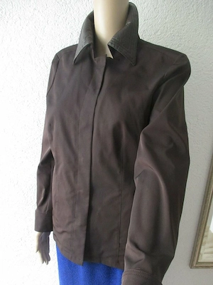 NEU Original VINTAGE Anzug Kostüm Blazer Jacke HAMMER Gr. 36- 38  S schoko braun Bild 2