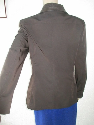 NEU Original VINTAGE Anzug Kostüm Blazer Jacke HAMMER Gr. 36- 38  S schoko braun Bild 7