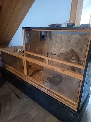 Terrarium teilbar und Zubehör 