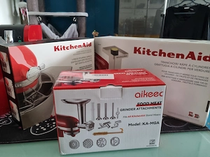 KitchenAid mini in Rot mit  Unbenutzten Zubehör  Bild 8