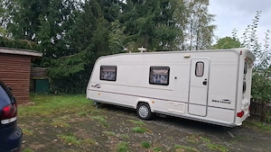 Wohnwagen auf Dauerstellplatz