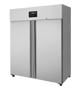 Edelstahl Kühlschrank Tiefkühlschrank  Doppeltür