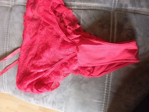 Tanga Slip rot Größe 44 Spitze 