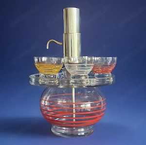 Likörspender Schnapskarusell 50er 60er Jahre Likör Pumpe Likörpumpe