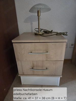 Gästezimmer-Set "priess": Bett, Sekretär, Kommode, Nachttisch Bild 5