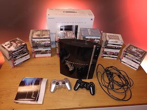  PS3 Fat 80GB OVP   FW 4.89   82 Spiele   2 Controller (Siren Blood Curse, Web Of Shadows etc.) 