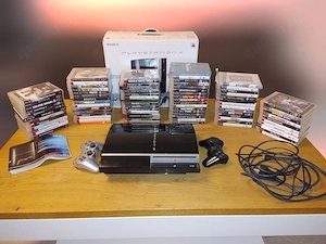 PS3 Fat 80GB OVP   FW 4.89   82 Spiele   2 Controller (Siren Blood Curse, Web Of Shadows etc.) 