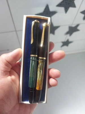 Zu verkaufen: 2x PELIKAN M400 Füllfederhalter mit 14C 585 Goldfeder