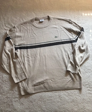 Lacoste Strickpullover Beige Herren Gr. XL