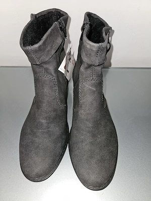 Nagelneu! RIEKER Damen Stiefeletten, grau, Größe 39 TOP! Klassiker! Neu mit Etikett!