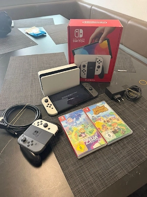 Nintendo Switch Oled Modell spielkonsole mit Zelda & animal crossing spiele + verpakung 