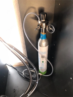 Aquarium mit Unterschrank, Technik und Besatz   96 Liter   Sera Bild 3