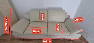 Sofa Echtleder - image 3
